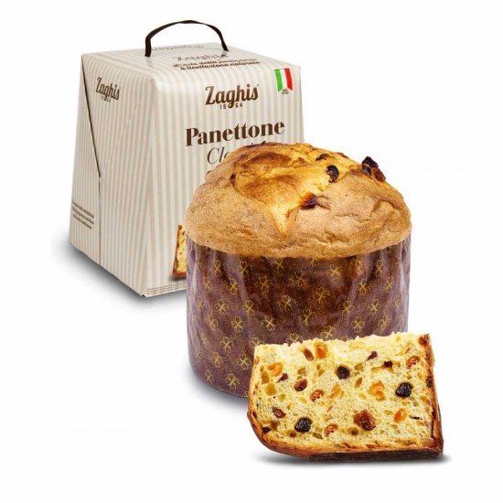 Panettone klasikinis su razinomis ir apelsinų cukatais, 750 g